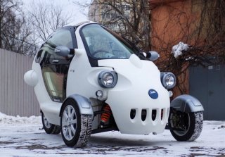 Российские изобретатели представили 3-колесный автомобиль для каршеринга